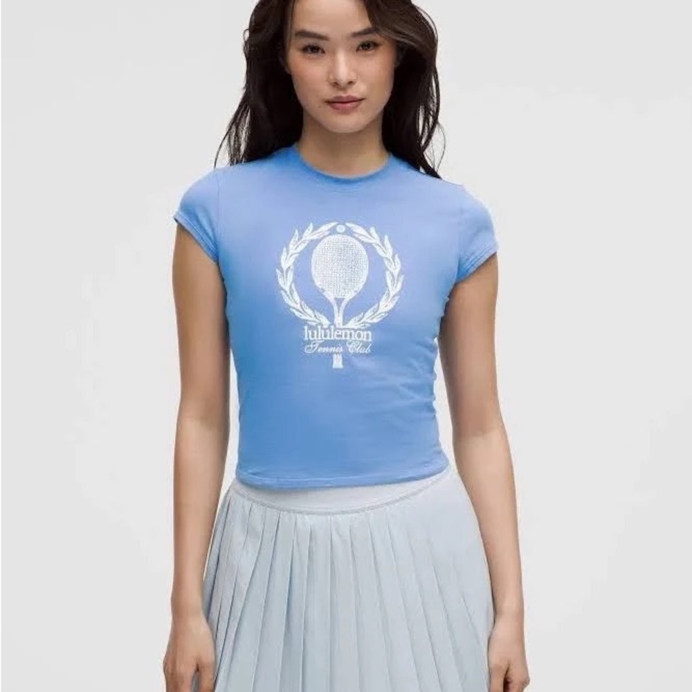 lululemon athletica Blue Tennis Club Graphic Tee